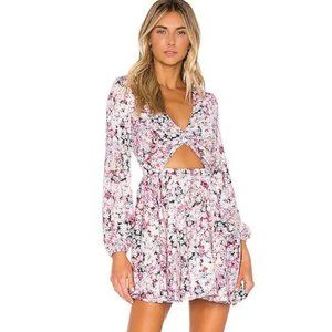 Michael Costello x Revolve Tabitha Dress in Pink Blossom M